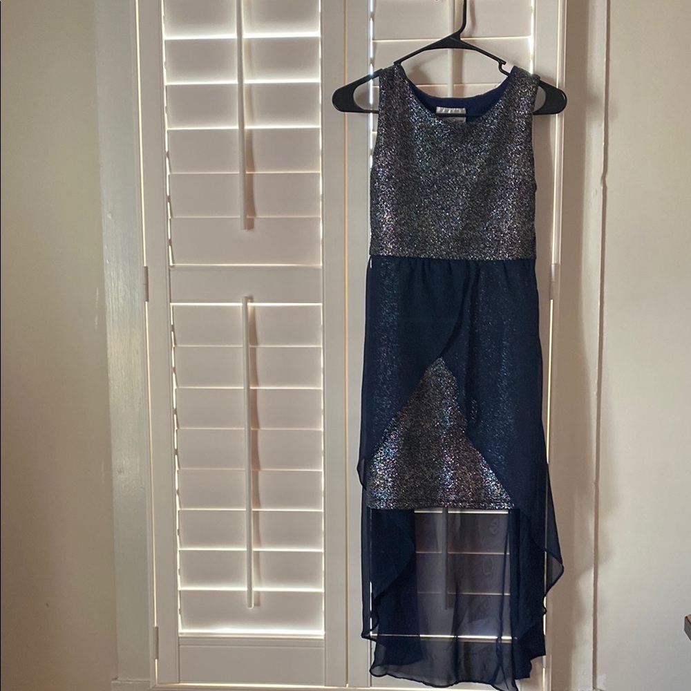 Navy Glitter Dress